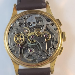 Vintage Suizex chronograph   Landeron 48 movement ,rare collector watch working