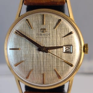Tissot & Soon Visodate , 18 Karat Solid Gold , Rare collector watch , Working smooth