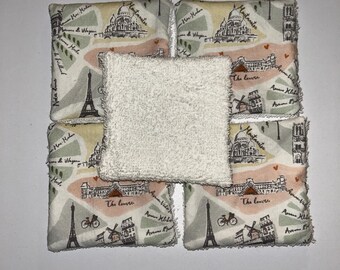 Reusable face pads, reusable face wipes, face pads, face wipes, makeup remover pads, reusable makeup pads, stocking stuffer, travel gift for