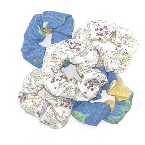 scrunchie, scrunchie floral, scrunchie hair accessory, hair accessory, ponytail holder, hair scrunchie, gift for her, hair tie, hair elastic