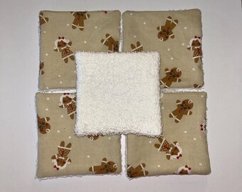 Reusable face pads, reusable face wipes, face pads, face wipes, makeup remover pads, reusable makeup pads, stocking stuffer, cute face wipe