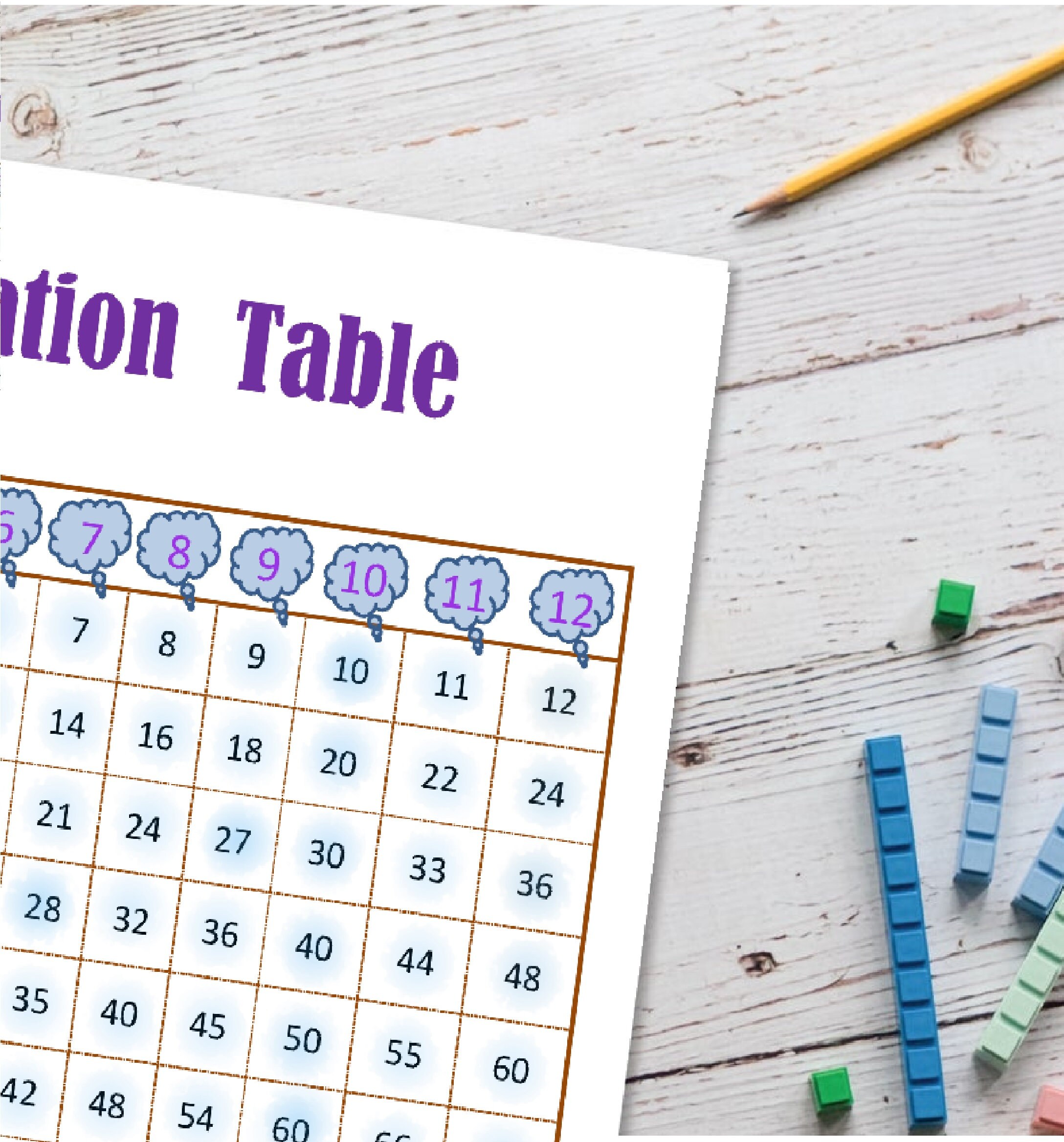 multiplication table educational games home school etsy