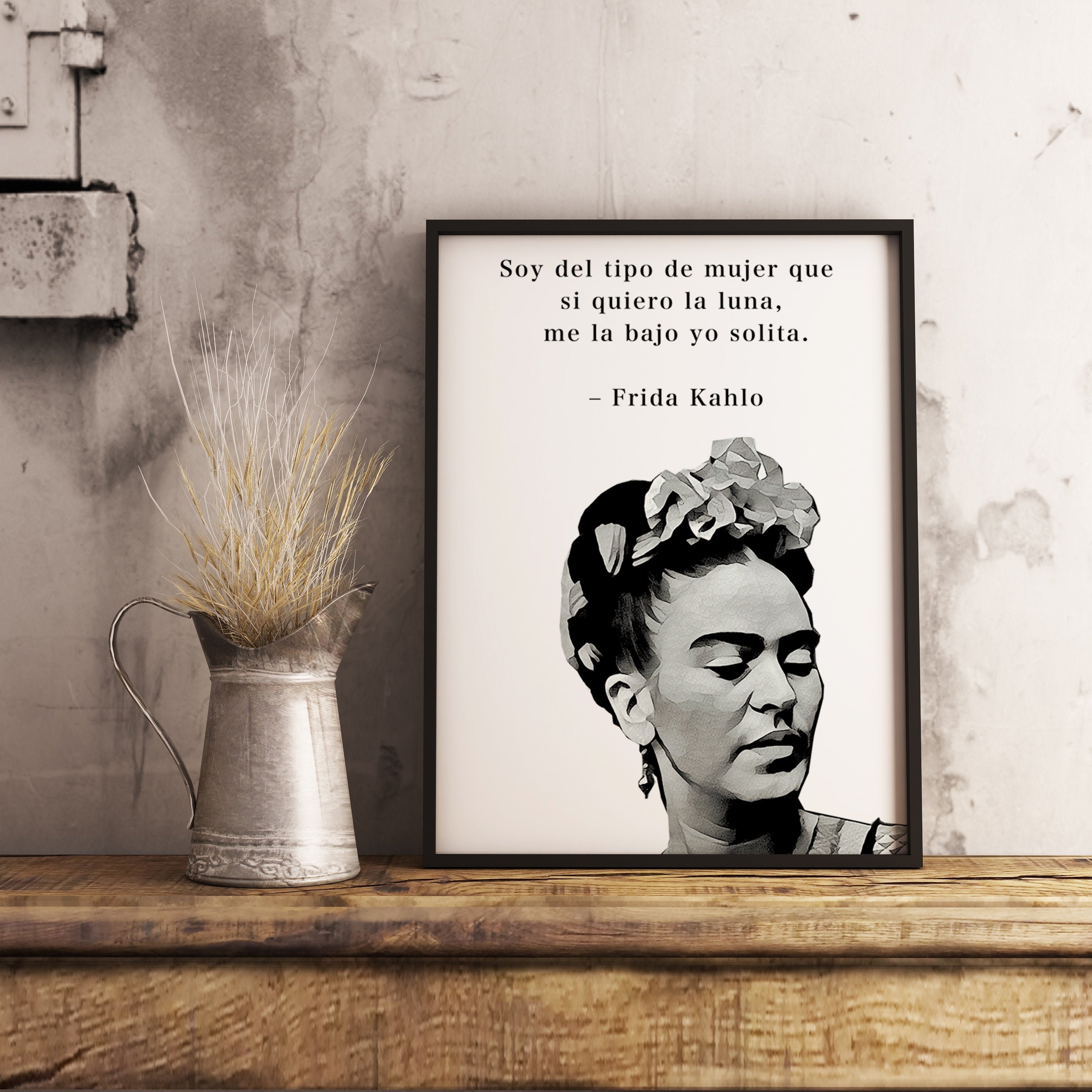 Soy Quien Soy Acrylic painting of Frida Kahlo.