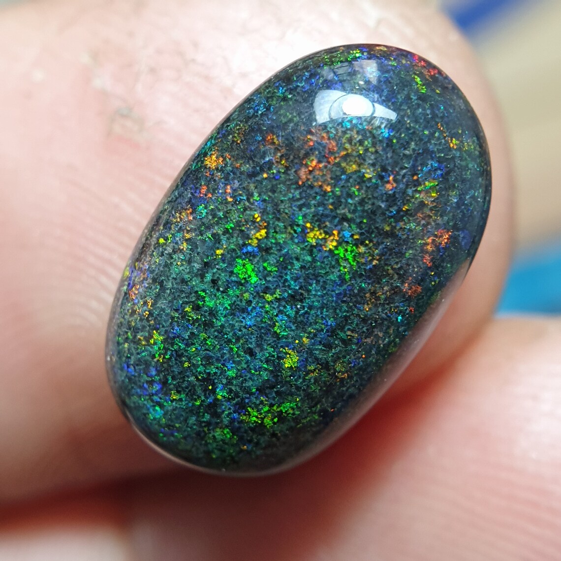 Natural andamooka opal 4.25ct 15x9x4.6mm Etsy