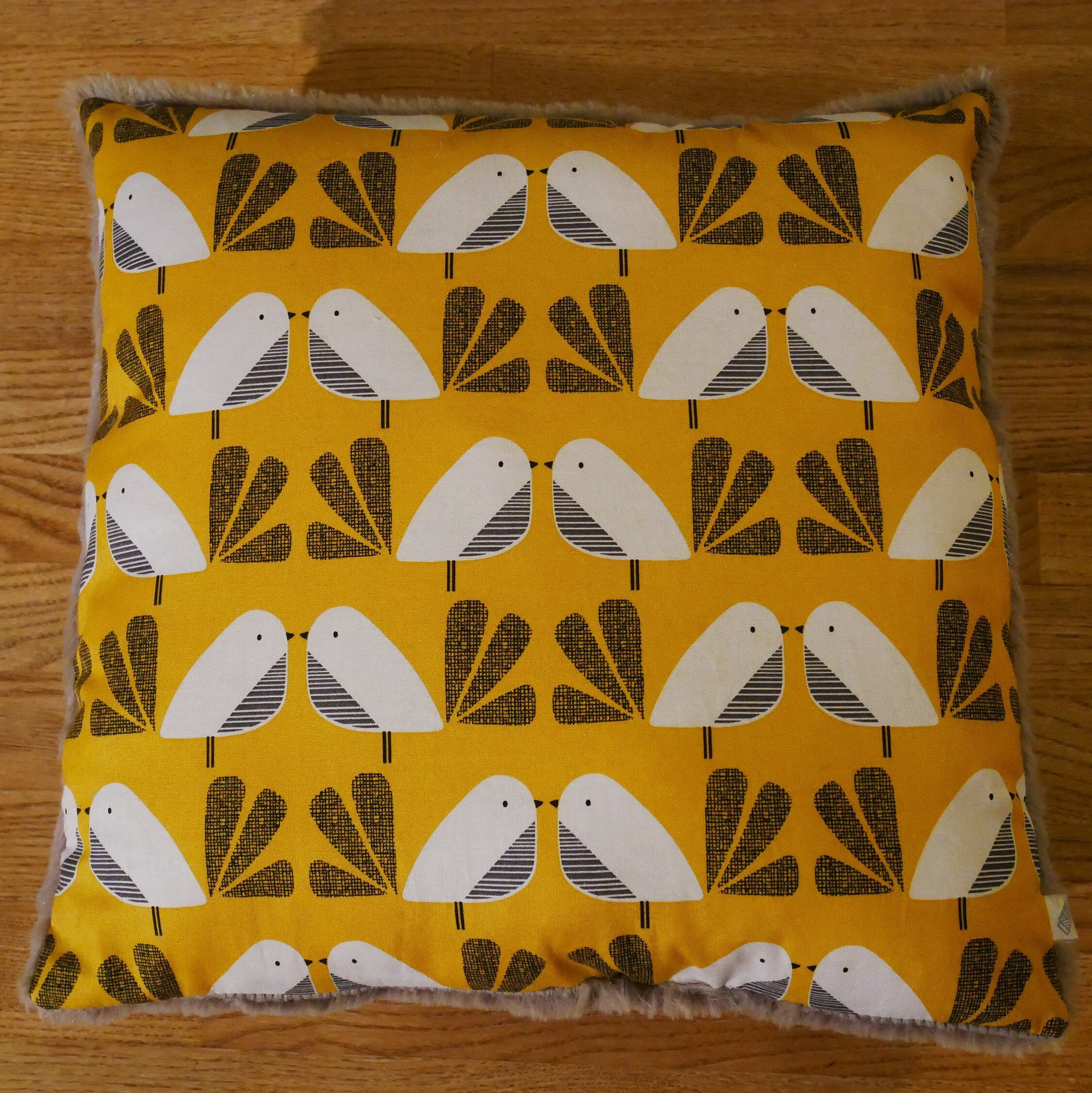 Coussin Carré Décoratif 3030 cm Oiseaux