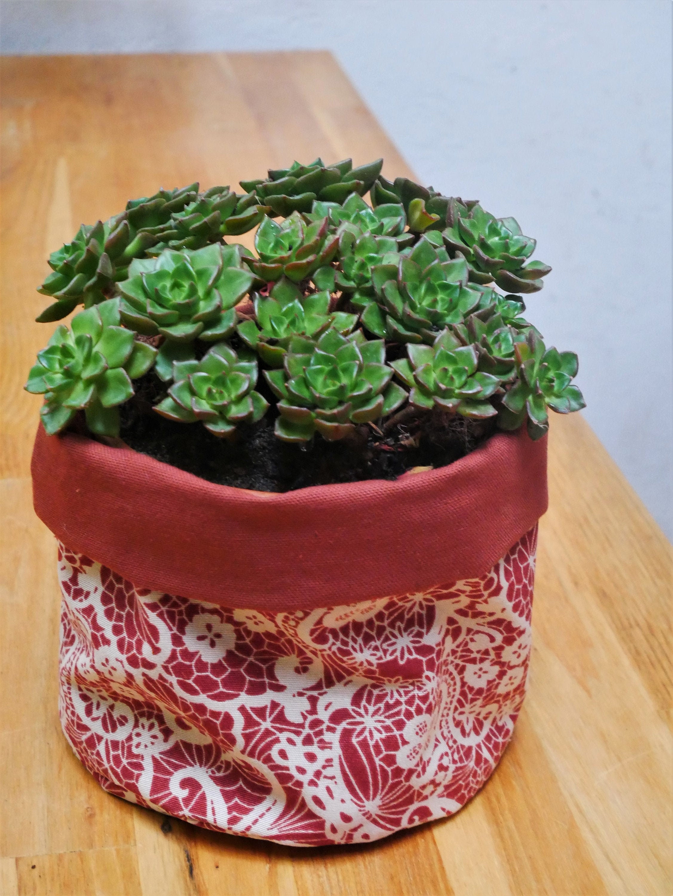 Cache Pot en Tissu, Panier, Vide Poches, Panière Pour Lingettes Démaquillantes, Idée Cadeau