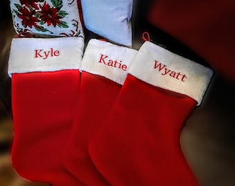 Made to Order Velvet Christmas Stockings