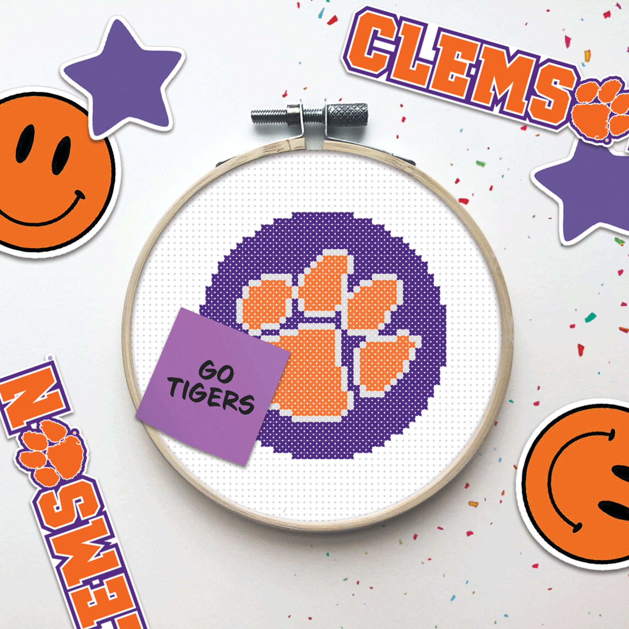 Clemson University Cross Stitch Pattern Etsy
