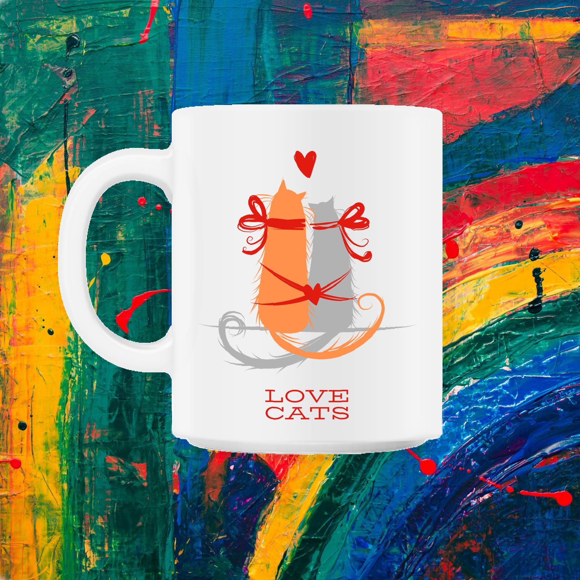Saint-Valentin Love Cats Lovecats 11Oz Mug