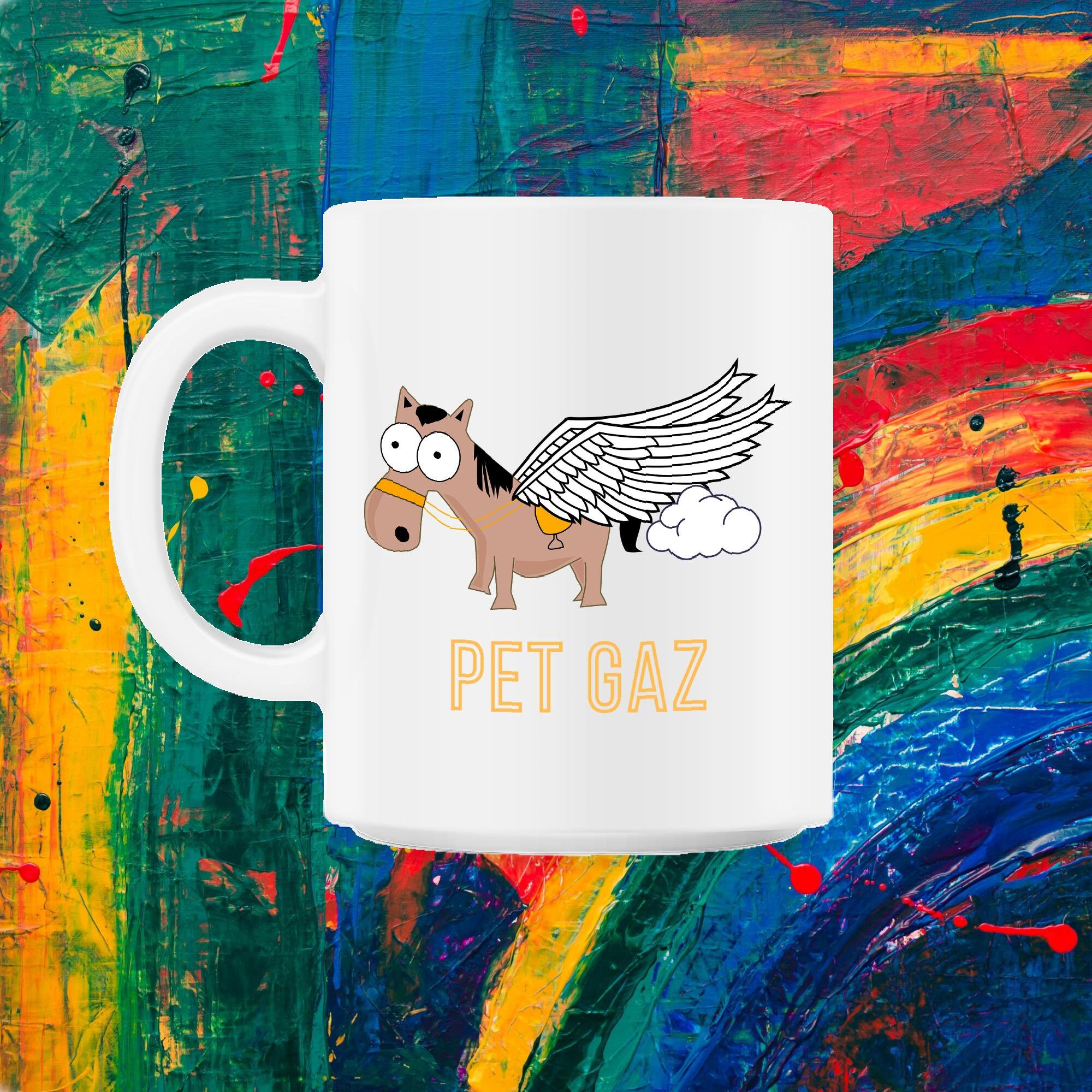 Pegasus Pet Gaz Drôle Français Jeu de Mots sur Les Pets 11Oz Mug