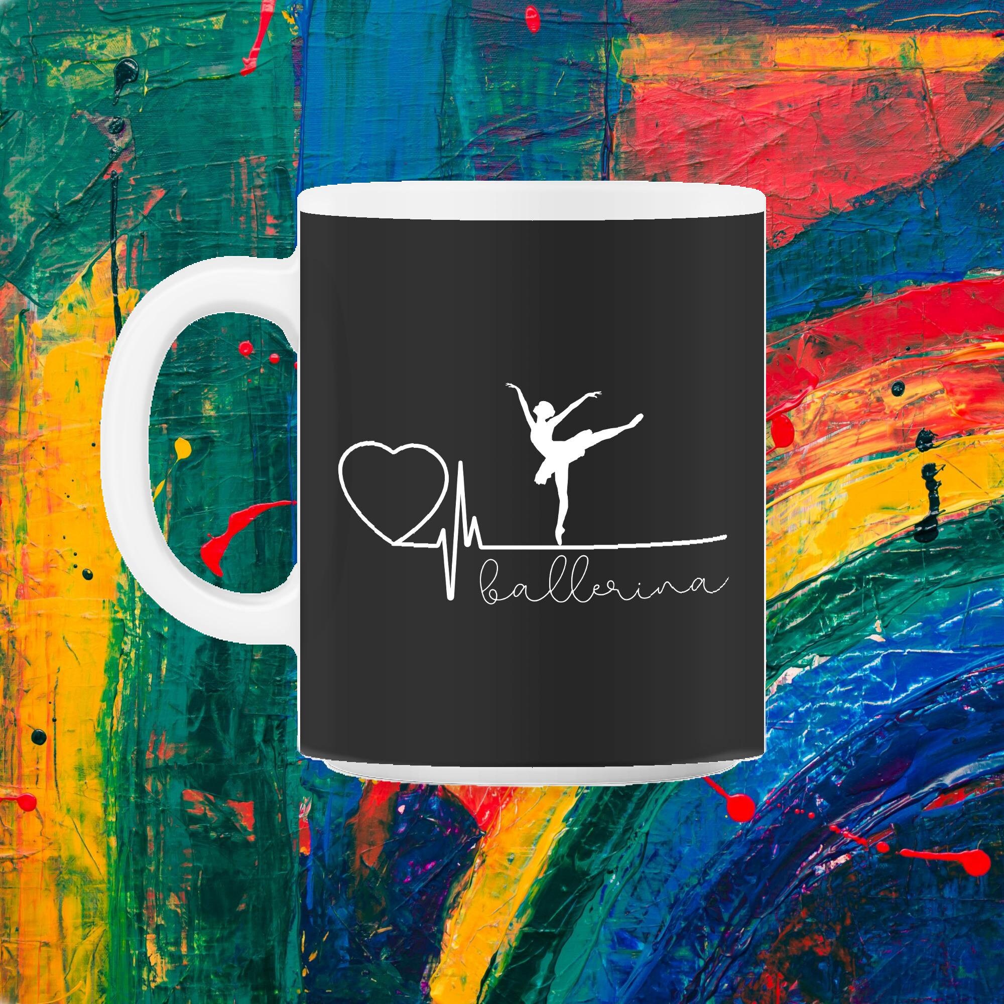 Heartbeat I Love Ballerina Ballet Lovers Danseurs Danse Classique Tutu Lac Des Cygnes 11Oz Mug