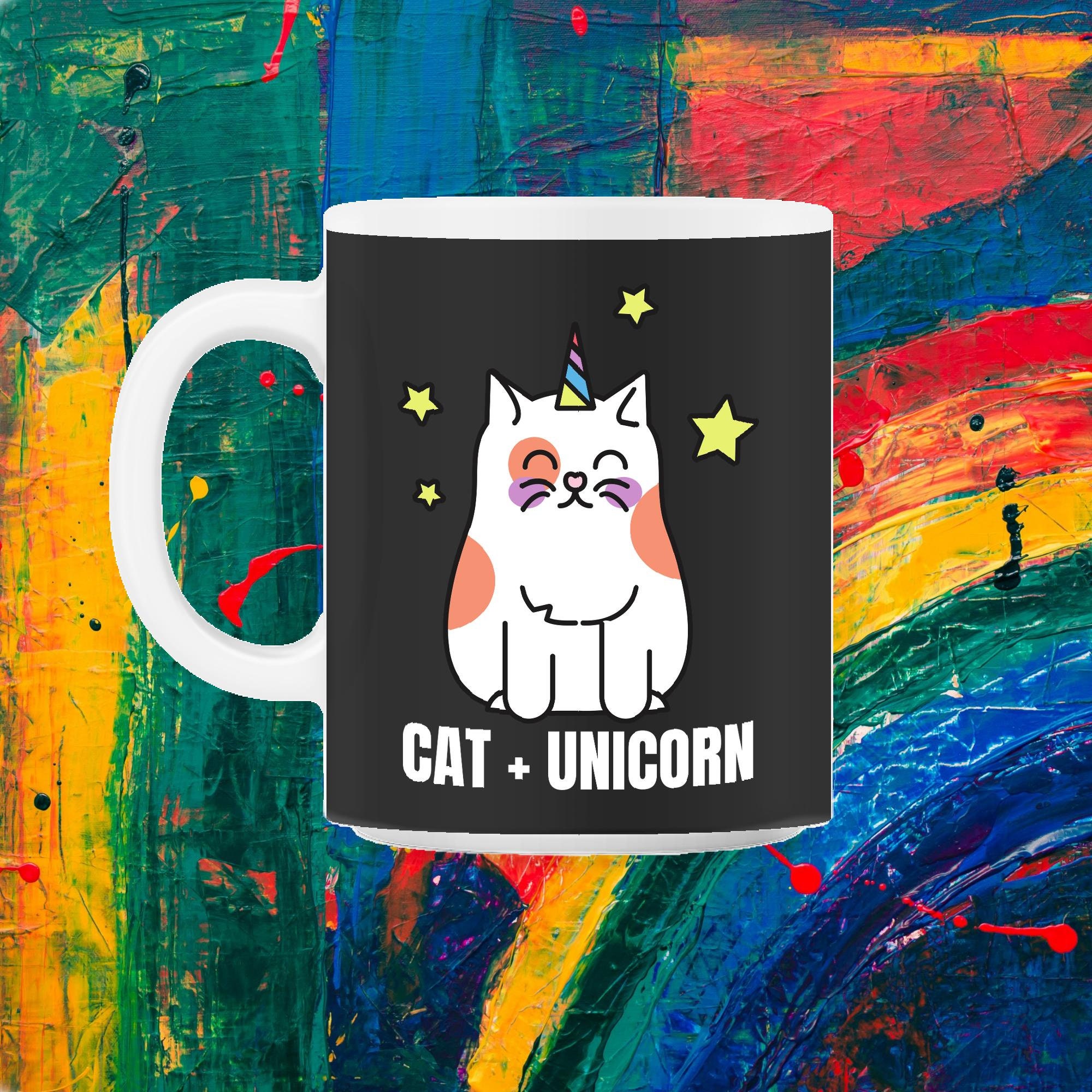 Chat + Licorne Mug 11Oz