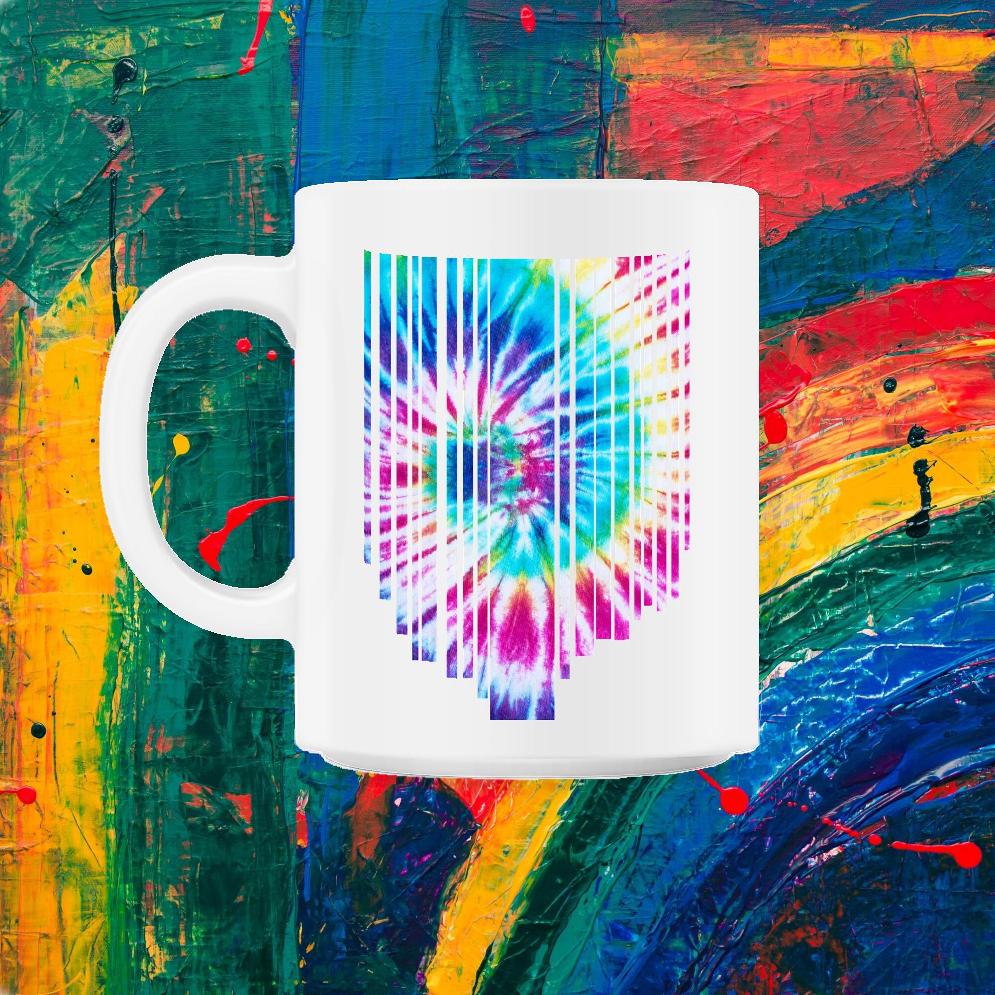 Tie Dye Rayures Descendantes 11Oz Mug