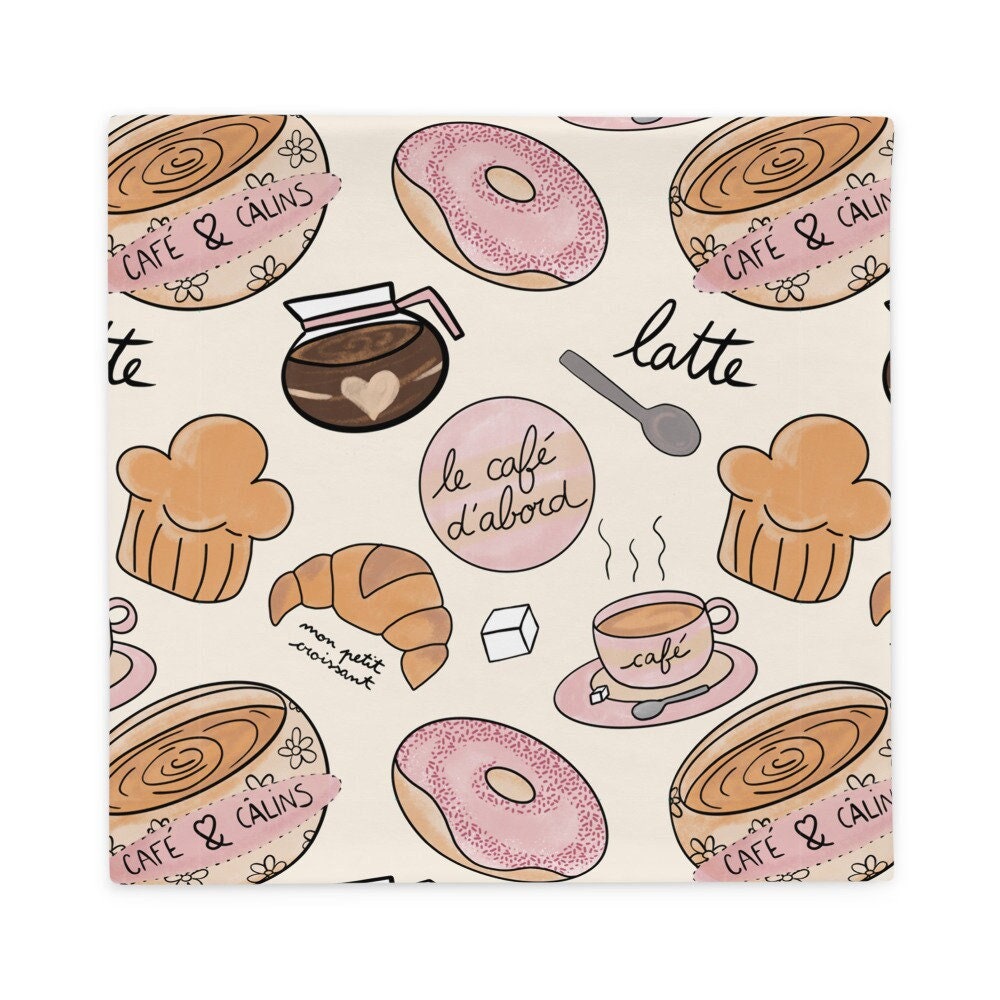 Taie d'oreiller Café & Viennoiseries
