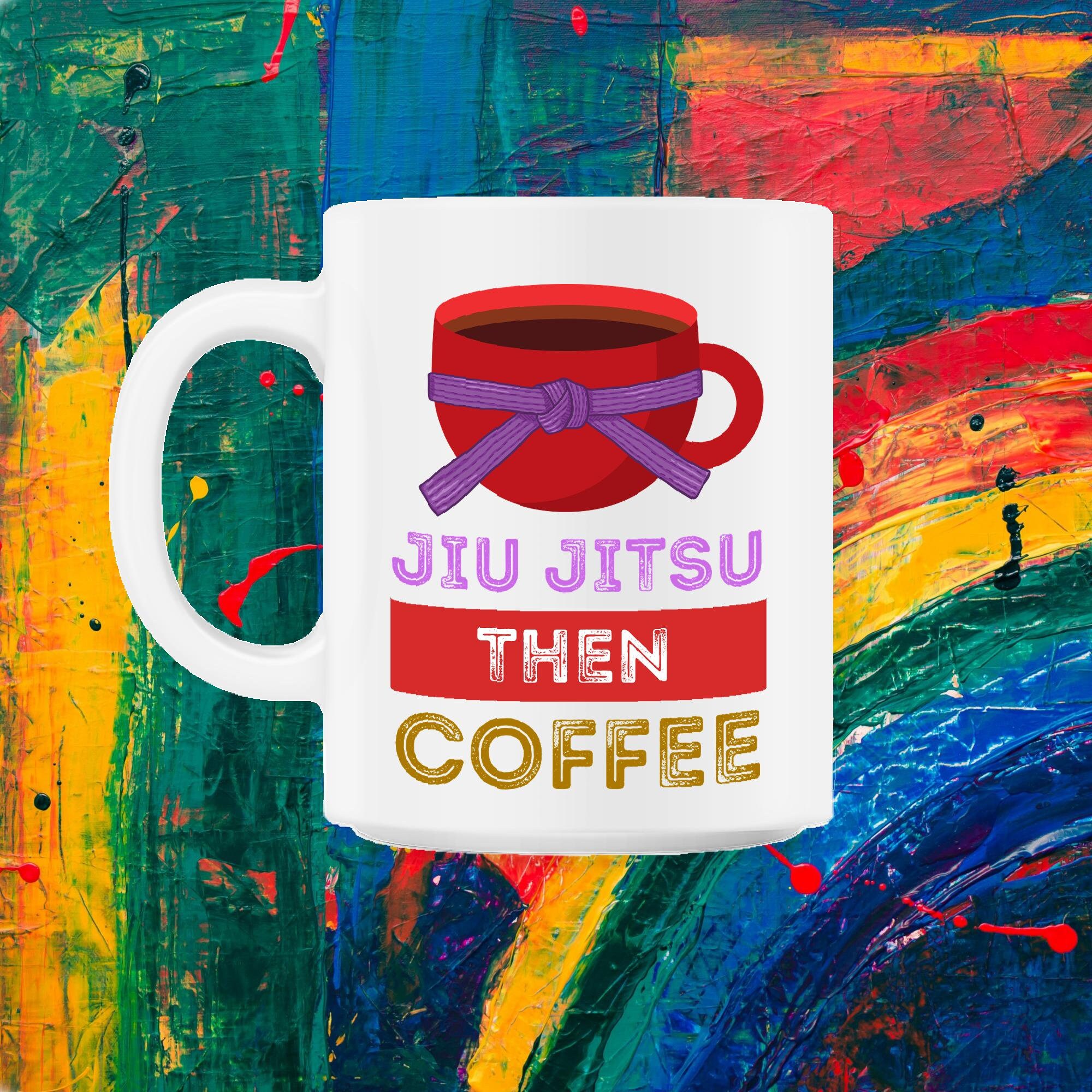 Jiu Jitsu Puis Café Parfait Pour Les Artistes Martiaux Qui Aiment La Caféine 11Oz Mug