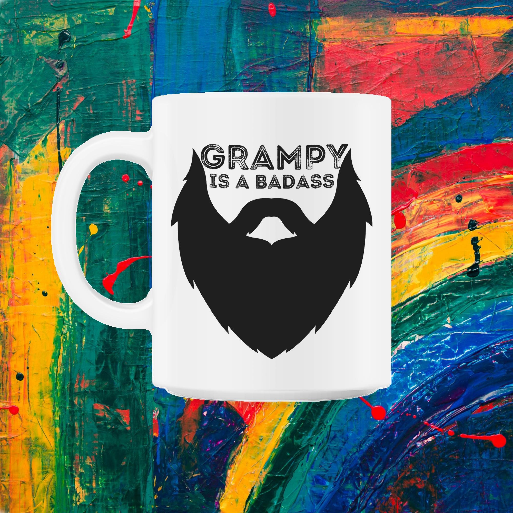 Grampy Est Un Badass Funny Grandpa Gift 11Oz Mug