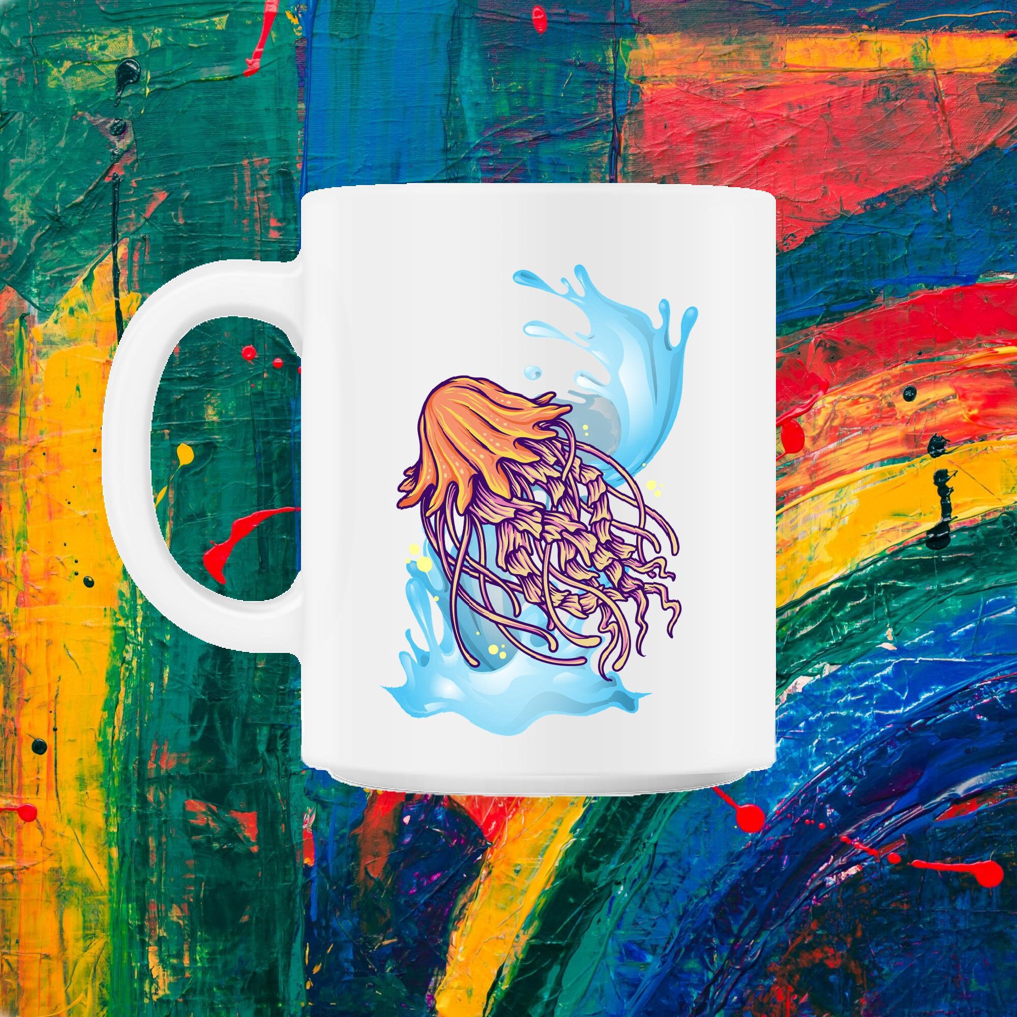 Méduse Sautant Hors de L'eau 11Oz Mug