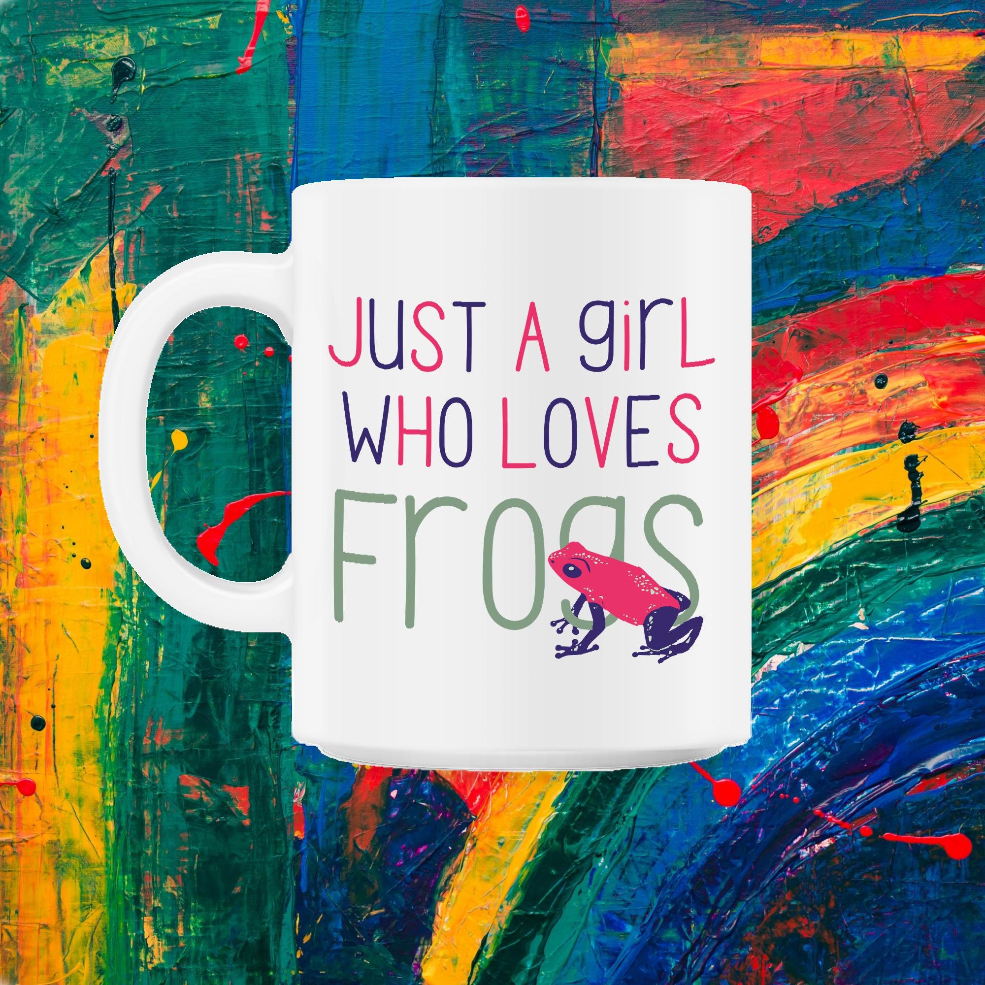 Juste Une Fille Qui Aime Les Grenouilles Cadeau Mignon Pour Amateurs de 11Oz Mug