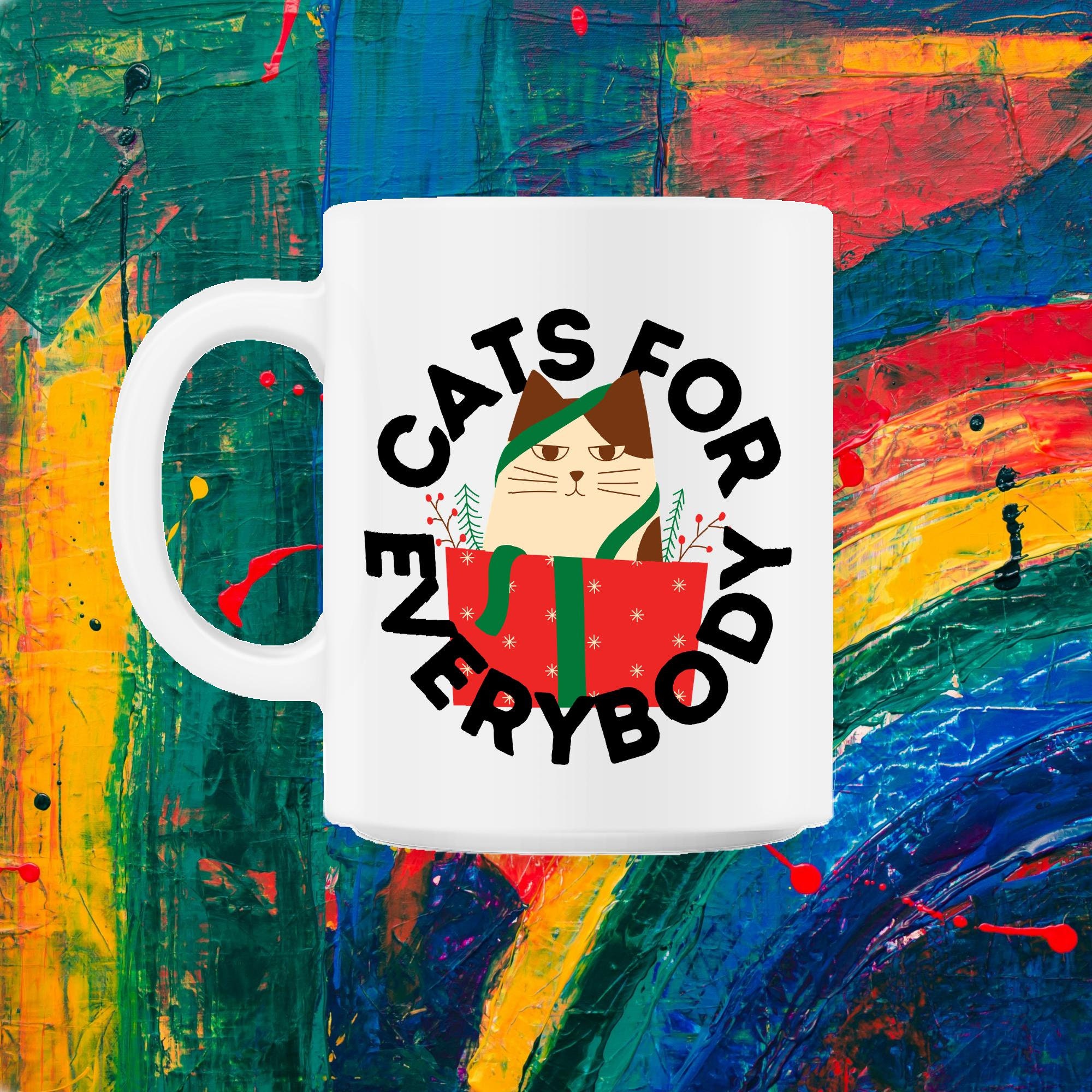Chats Pour Tout Le Monde Le Cadeau de Chat Mignon Les Propriétaires Chats et Amoureux Des 11Oz Mug