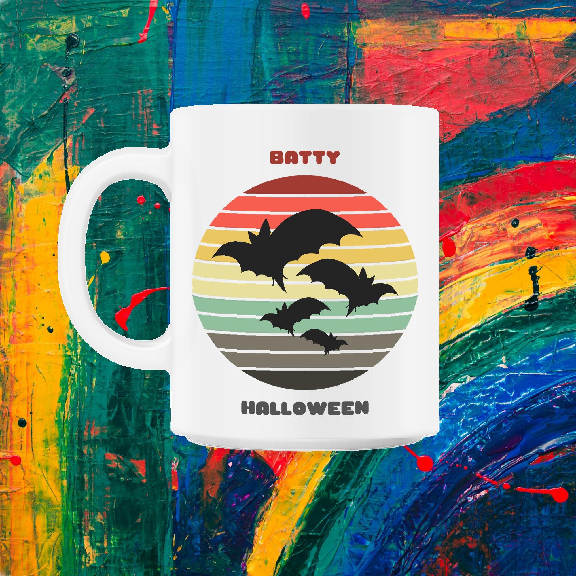 Sunset Bats/Batty Halloween 11Oz Mug