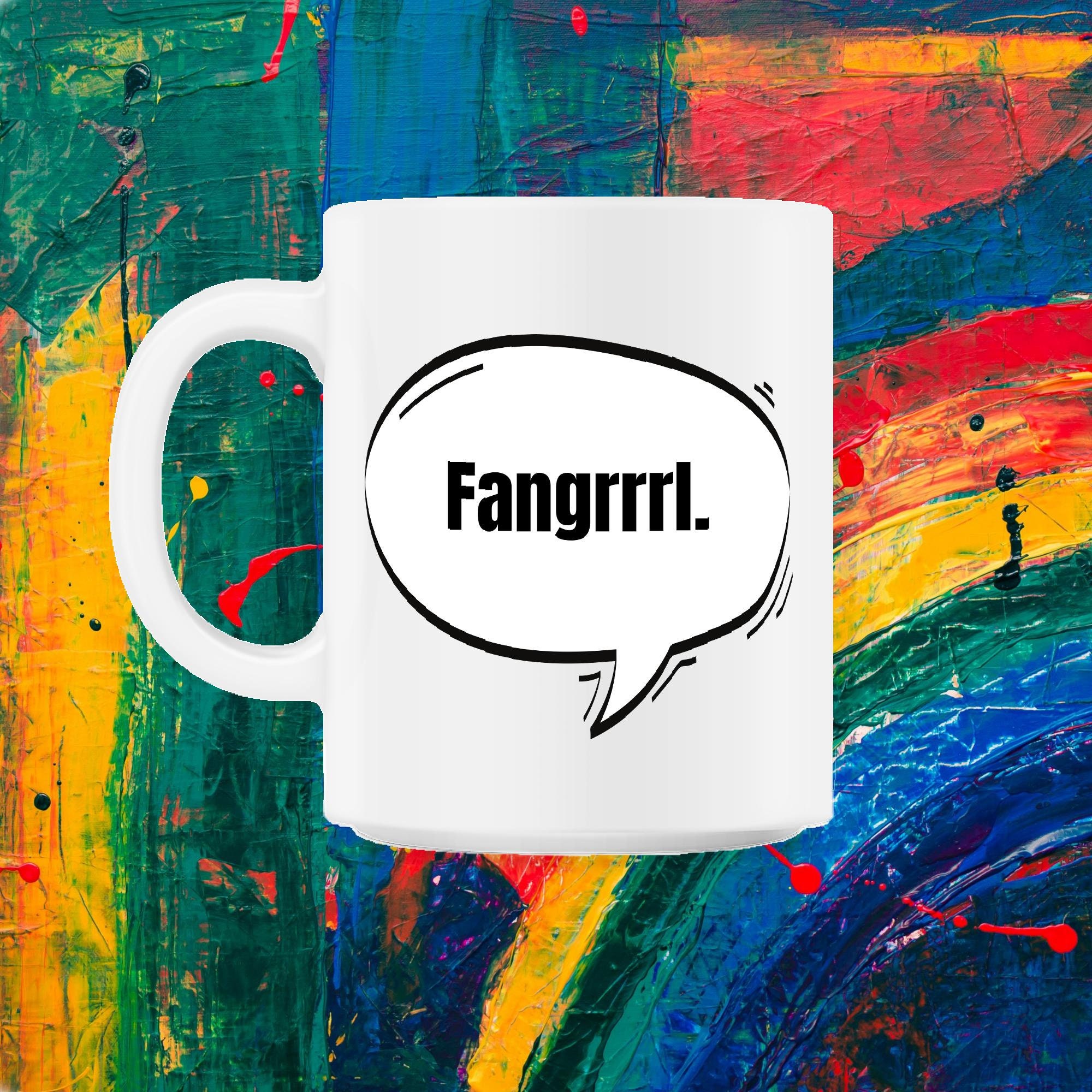 Fangrrrl Bulle Vocale Textuelle 11Oz Mug