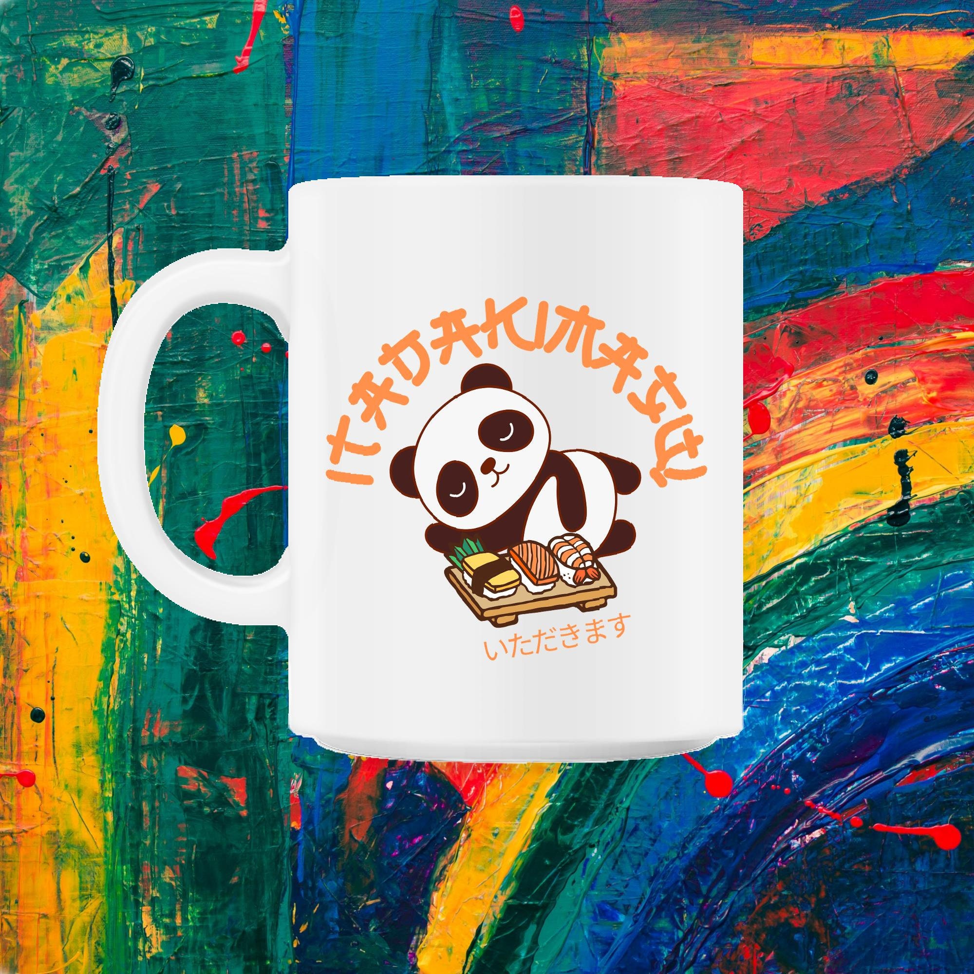 Mignon Panda Affamé Kawaii Itadakimasu 11Oz Mug