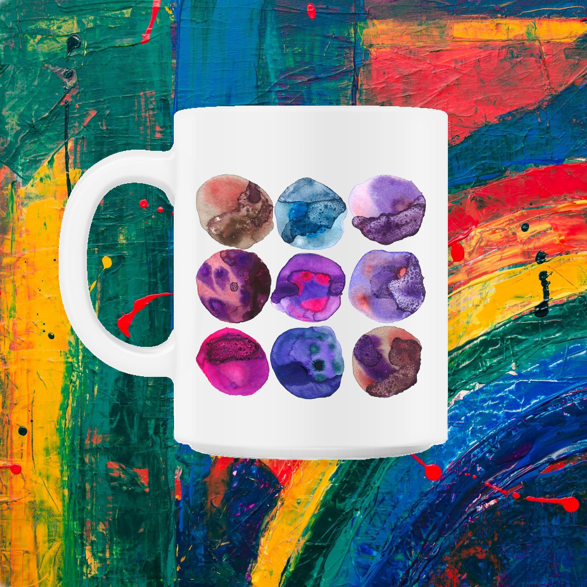 Cercles d'aquarelle Cadeau Parfait Pour Les Aquarellistes 11Oz Mug