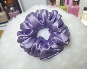 Orchid Silk Scrunchie: Gentle Hair Tie, Handmade in America