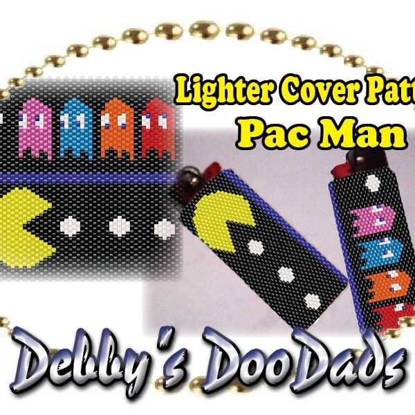 Motif de couverture de briquet ~ point PacMan Peyote