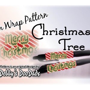Pen Wrap PATROON ~ Vrolijk kerstfeest