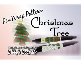 PATRÓN de envoltura de bolígrafo ~ Árbol de Navidad