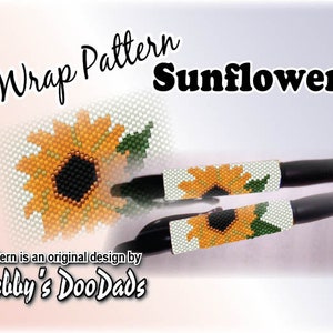 Pen Wrap PATTERN ~ Sunflower