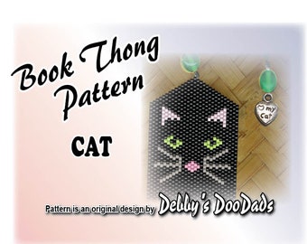 PATRÓN Tanga Libro ~ Gato, puntada Peyote