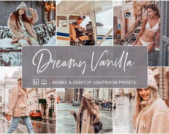 10 Creamy Tones Lightroom Mobile Presets & Desktop, Natural Photo Filter for Travel Instagram Influencer, Outdoor Preset for Bloggers