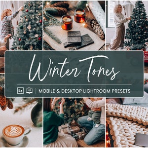 10 Lightroom Presets, Warm Cozy Christmas Mobile Presets  Winter Holiday Presets, Blogger Presets, Instagram Presets DNG file, ACR Presets