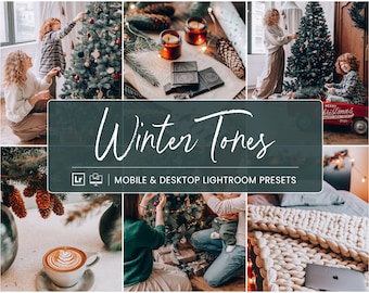 10 Lightroom Presets, Warm Cozy Christmas Mobile Presets  Winter Holiday Presets, Blogger Presets, Instagram Presets DNG file, ACR Presets