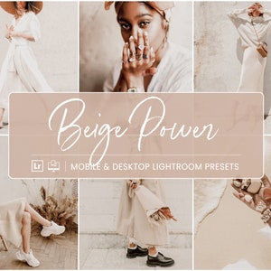 15 Mobile Lightroom Presets, Beige Clean Mobile Presets, Bright Lifestyle Blogger Presets, Instagram Presets for Influencers, Lr filters