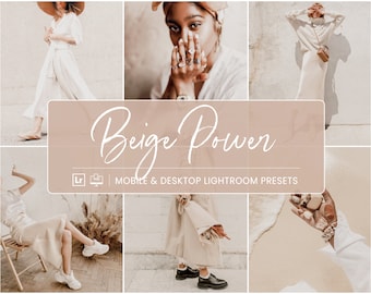 15 Mobile Lightroom Presets, Beige Clean Mobile Presets, Bright Lifestyle Blogger Presets, Instagram Presets for Influencers, Vsco filters