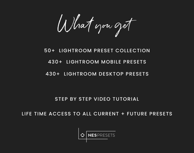 440 Lightroom Preset Bundle, Premium Natural Photo Filter Instagram Bloggers, Bright Airy Presets for Influencers, Mobile & Desktop Presets image 2