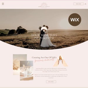 Boho Photography Wix Website Template: Creative Design