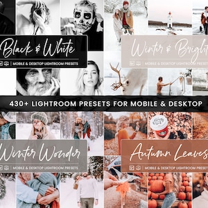 440 Lightroom Preset Bundle, Premium Natural Photo Filter Instagram Bloggers, Bright Airy Presets for Influencers, Mobile & Desktop Presets image 4