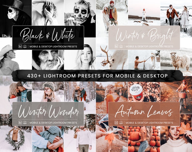 440 Lightroom Preset Bundle, Premium Natural Photo Filter Instagram Bloggers, Bright Airy Presets for Influencers, Mobile & Desktop Presets image 4