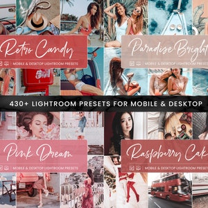 440 Lightroom Preset Bundle, Premium Natural Photo Filter Instagram Bloggers, Bright Airy Presets for Influencers, Mobile & Desktop Presets image 8