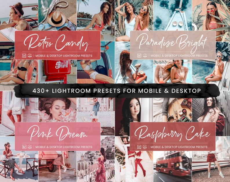 440 Lightroom Preset Bundle, Premium Natural Photo Filter Instagram Bloggers, Bright Airy Presets for Influencers, Mobile & Desktop Presets image 8