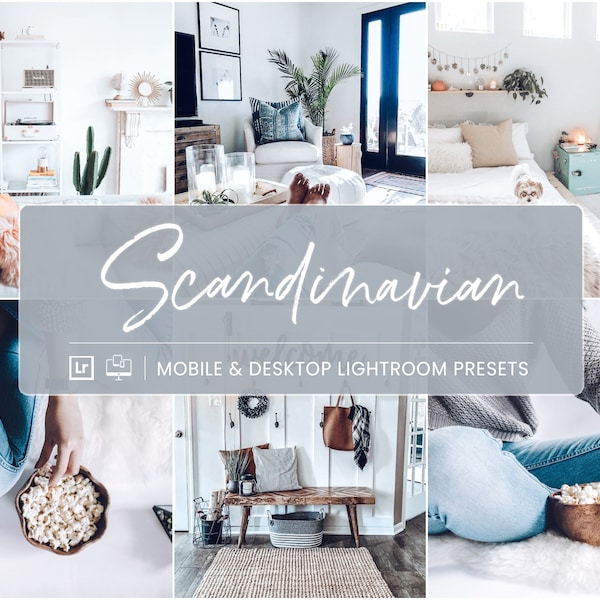 5 Mobile Lightroom Presets, Scandinavian Presets, Indoor Mobile Preset, Instagram Clean Presets, Lightroom Bright Presets, Photo Filter DNG