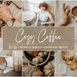 10 Natural Mobile Lightroom Presets, Beige Photo Editing for Instagram Influencer, Warm Presets, Cozy Beige Presets, Desktop Presets, DNG