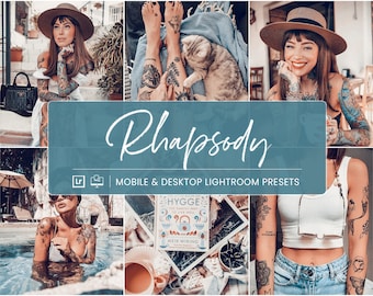 10 Lightroom Mobile Presets, Travel Presets, Influencer Presets, Bright Presets, Blogger Presets, Instagram Presets, Lightroom Filter