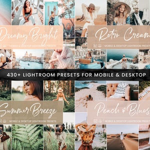 440 Lightroom Preset Bundle, Premium Natural Photo Filter Instagram Bloggers, Bright Airy Presets for Influencers, Mobile & Desktop Presets image 10