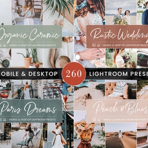 260 Lightroom Preset BUNDLE, Mobile & Desktop Presets, Travel Summer Photo Editing Filter for Instagram, Natural Spring Influencer Blogger image 5