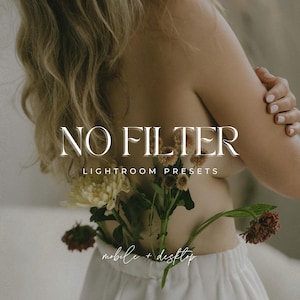 10 No Filter Lightroom Mobile & Desktop Presets, Natural Presets, Lifestyle Preset, Aesthetic Presets, Minimal Preset, Instagram Filter